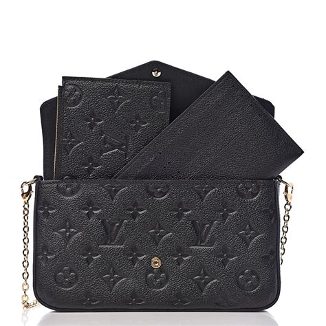 felicie pochette lv black|louis vuitton pochette black.